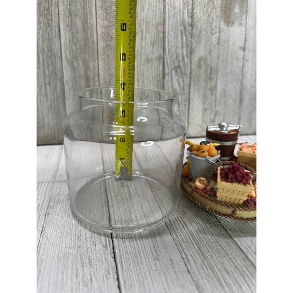 Vtg Old Virginia Candle Co Candle Capper Country with Bottle Glass Jar 6.5" Tall - Picture 15 of 16